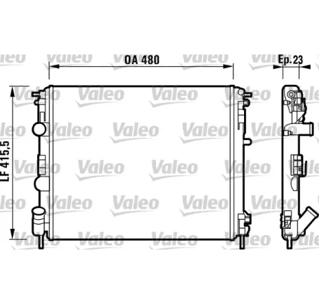 Radiator, racire motor 732721 VALEO