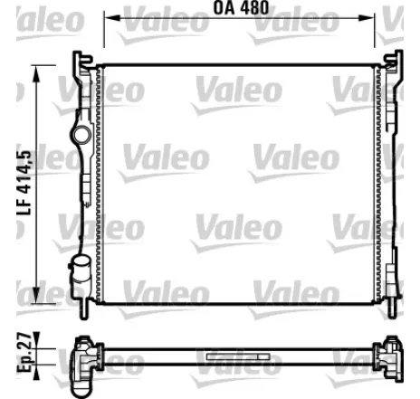 Radiator, racire motor 732737 VALEO