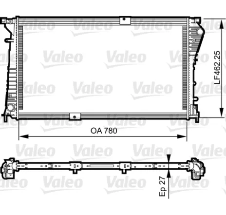 Radiator, racire motor 734931 VALEO
