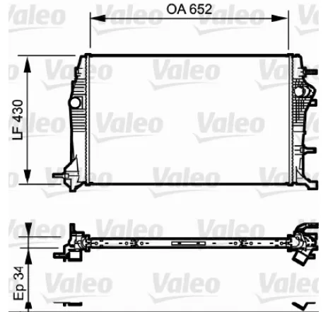 Radiator, racire motor 735181 VALEO