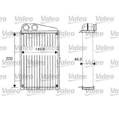 Schimbator caldura, incalzire habitaclu 812247 VALEO