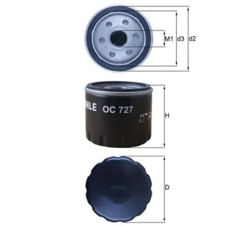 Filtru ulei OC 727 KNECHT