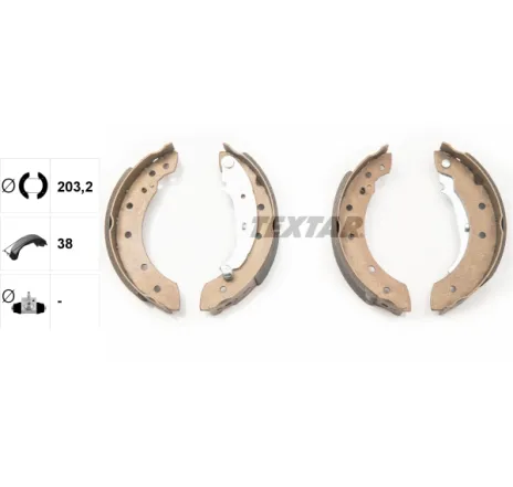 Set saboti frana 91048000 TEXTAR