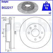 Disc frana BG2217 DELPHI