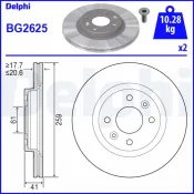 Disc frana BG2625 DELPHI