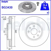 Disc frana BG3430 DELPHI