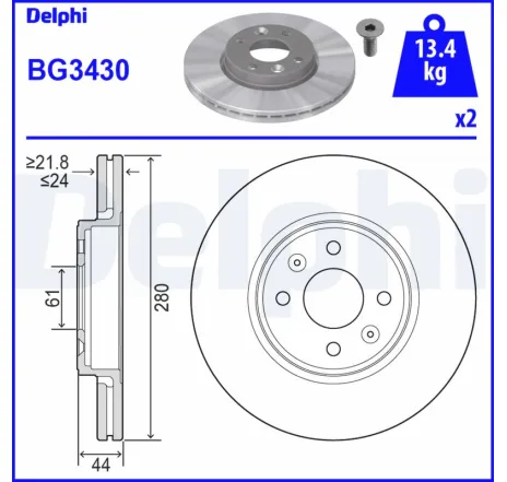 Disc frana BG3430 DELPHI