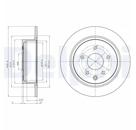 Disc frana BG4108C DELPHI