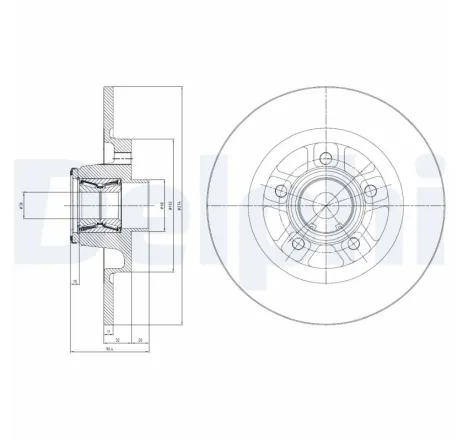 Disc frana BG9113RSC DELPHI