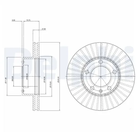 Disc frana BG9692 DELPHI
