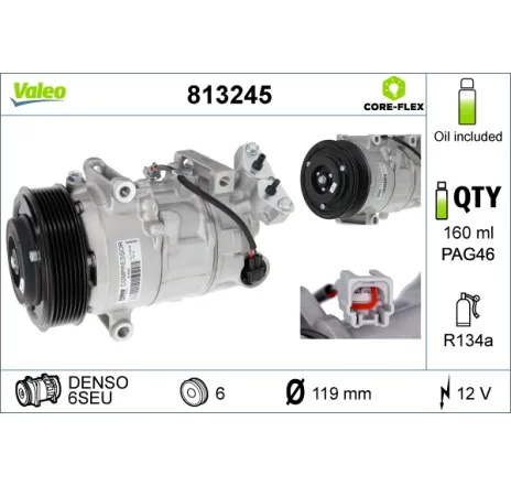 Compresor, climatizare 813245 VALEO