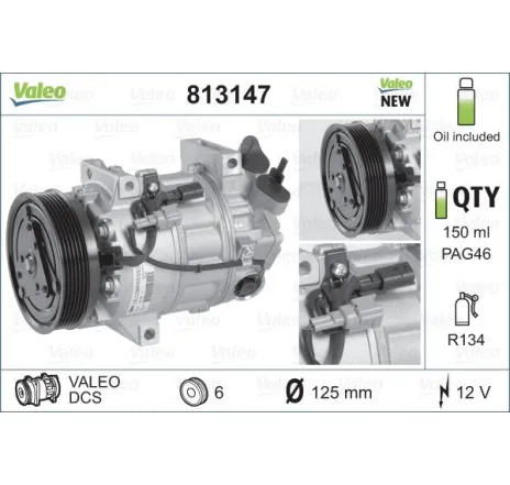 Compresor, climatizare 813147 VALEO
