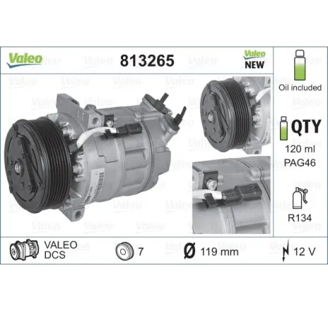Compresor, climatizare 813265 VALEO