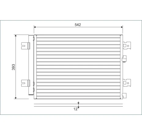 Condensator, climatizare 814077 VALEO