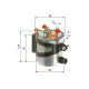 Filtru combustibil F 026 402 016 BOSCH