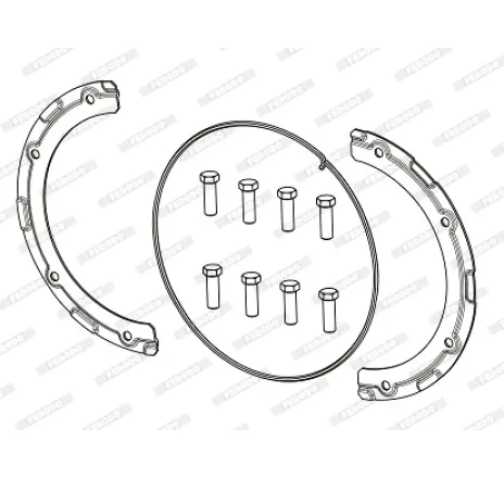 Set accesorii, placute frana FAC162 FERODO