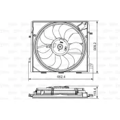 Ventilator, radiator 696873 VALEO