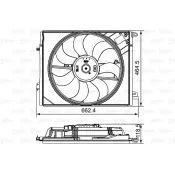 Ventilator, radiator 696881 VALEO