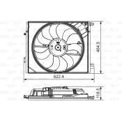 Ventilator, radiator 696882 VALEO