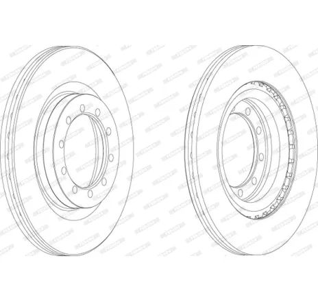 Disc frana FCR183A FERODO