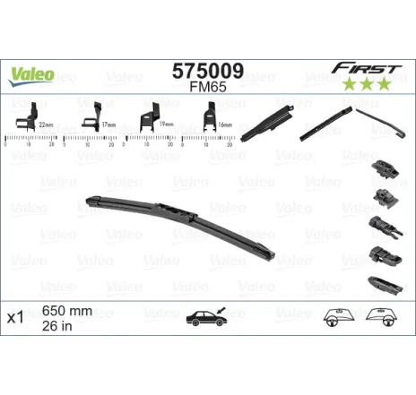 Lamela stergator 575009 VALEO