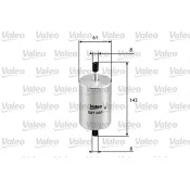 filtru combustibil 587001 VALEO