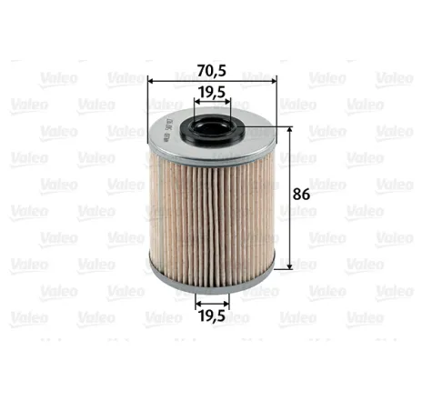 Filtru combustibil 587917 VALEO