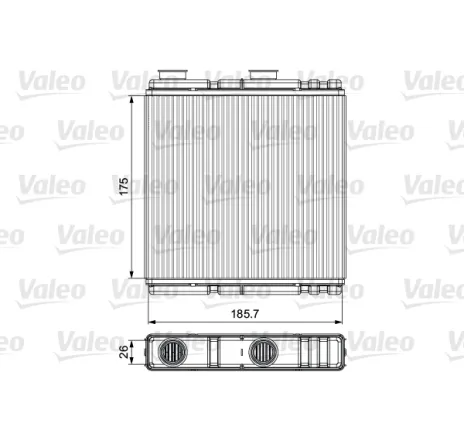 Schimbator caldura, incalzire habitaclu 811543 VALEO