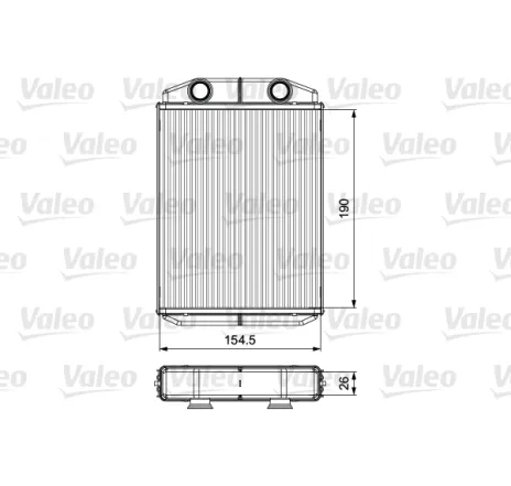 Schimbator caldura, incalzire habitaclu 811553 VALEO