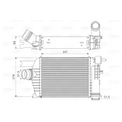 Intercooler, compresor 818343 VALEO