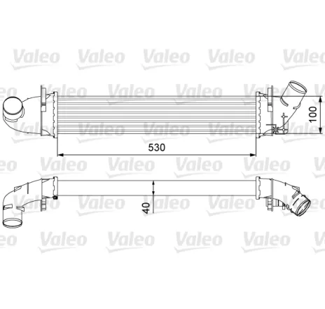 Intercooler, compresor 818544 VALEO