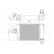 Intercooler, compresor 818609 VALEO
