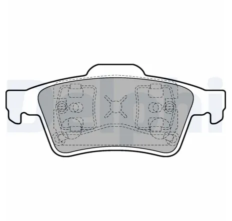 Set placute frana,frana disc LP1701 DELPHI