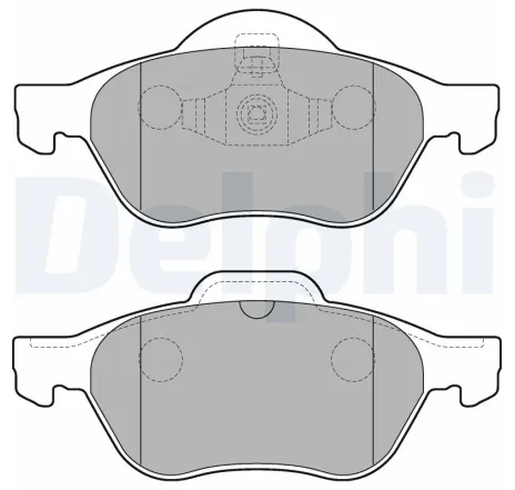 Set placute frana,frana disc LP2252 DELPHI