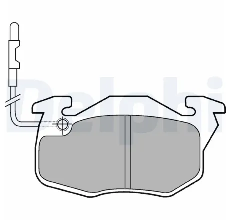 Set placute frana,frana disc LP490 DELPHI