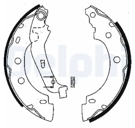 Set saboti frana LS1842 DELPHI