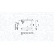 Schimbator caldura, incalzire habitaclu 350218459000 MAGNETI MARELLI