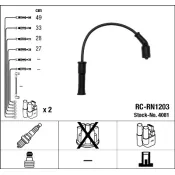 Set cablaj aprinder 4081 NGK