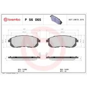 set placute frana,frana disc P 56 065 BREMBO