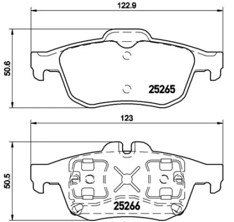 Set placute frana,frana disc P 68 057 BREMBO