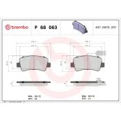 set placute frana,frana disc P 68 063 BREMBO