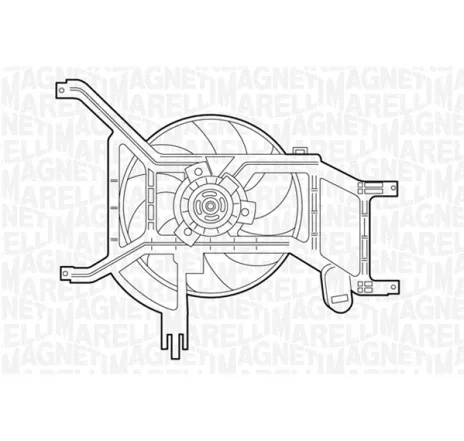 Ventilator, radiator 069422354010 MAGNETI MARELLI