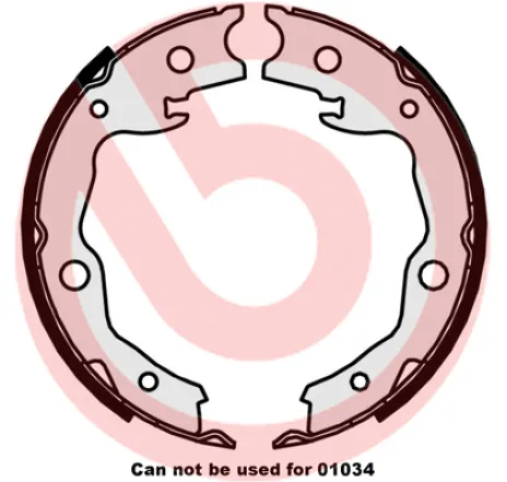 Set saboti frana, frana de mana S 56 545 BREMBO