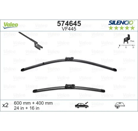 Lamela stergator 574645 VALEO