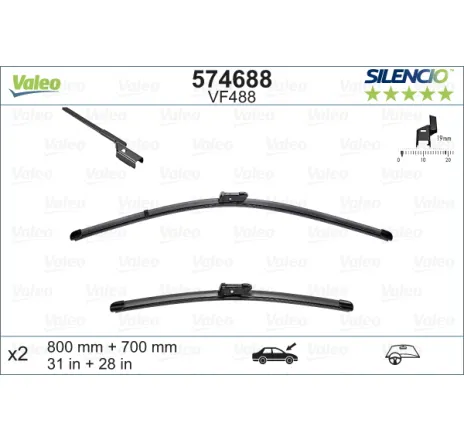 Lamela stergator 574688 VALEO