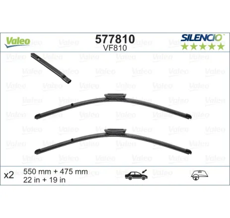 Set lamele stergator 577810 VALEO
