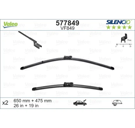 Lamela stergator 577849 VALEO