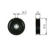 rola intinzator,curea transmisie T39184 GATES