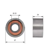 Rola ghidare/conducere, curea distributie T41178 GATES