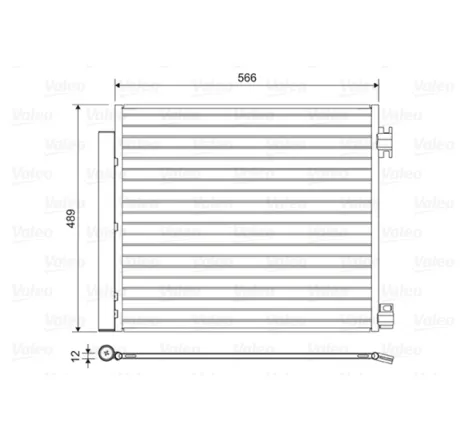 Condensator, climatizare 822559 VALEO